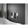 Mexen X-Wall-NR nismodule zonder flens met plank 60 x 30 cm, inox - 1911603010S