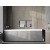 Mexen X-Wall-NR niššita riiul ilma äärise ja riiulita, 60 x 30 cm, inox - 1911603010S