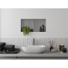 Mexen X-Wall-NR Nischenregal ohne Flansch mit Regal 60 x 30 cm, Inox - 1911603010S