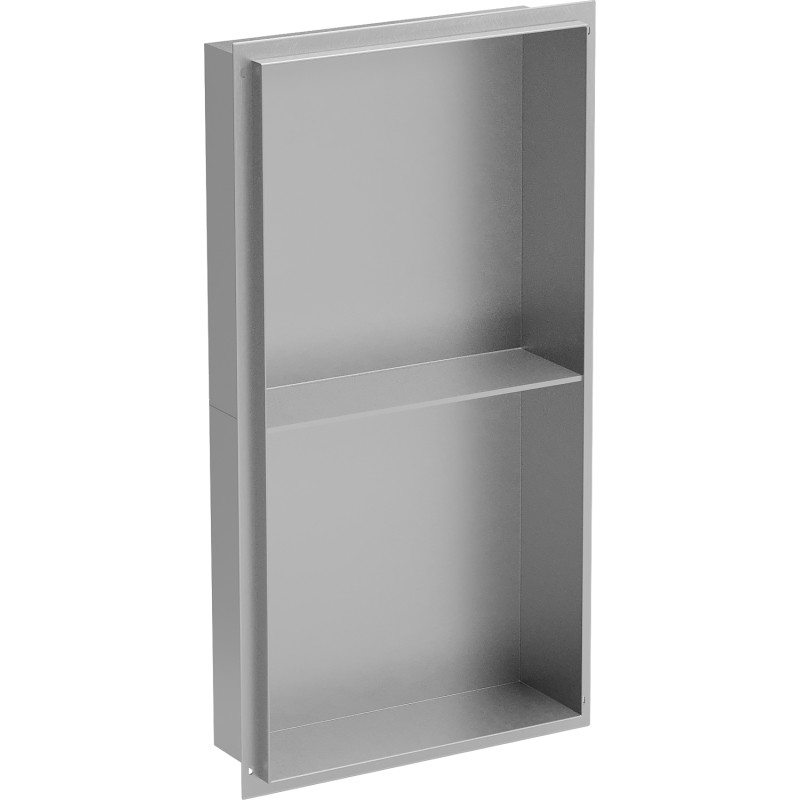 Mexen X-Wall-NR étagère encastrée sans bride avec étagère 60 x 30 cm, inox - 1911603010S