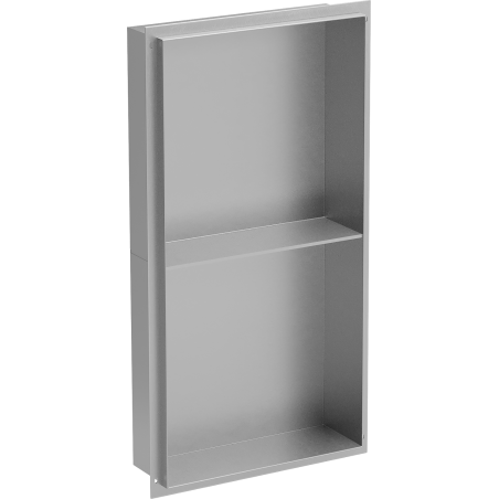 Mexen X-Wall-NR nismodule zonder flens met plank 60 x 30 cm, inox - 1911603010S