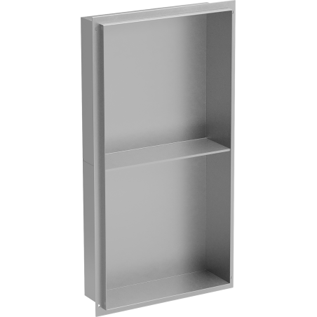 Mexen X-Wall-NR niššita riiul ilma äärise ja riiulita, 60 x 30 cm, inox - 1911603010S