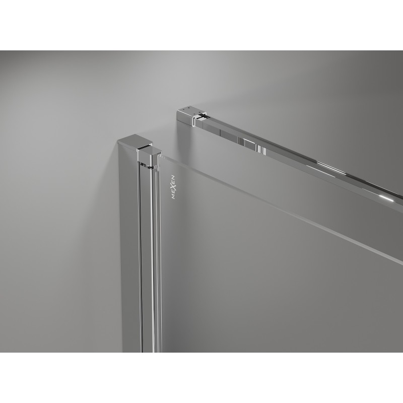 Mexen Mist-F Faltduschkabine links 80 x 95 cm, transparent, Chrom - 8A6T-080-095-01-00-L