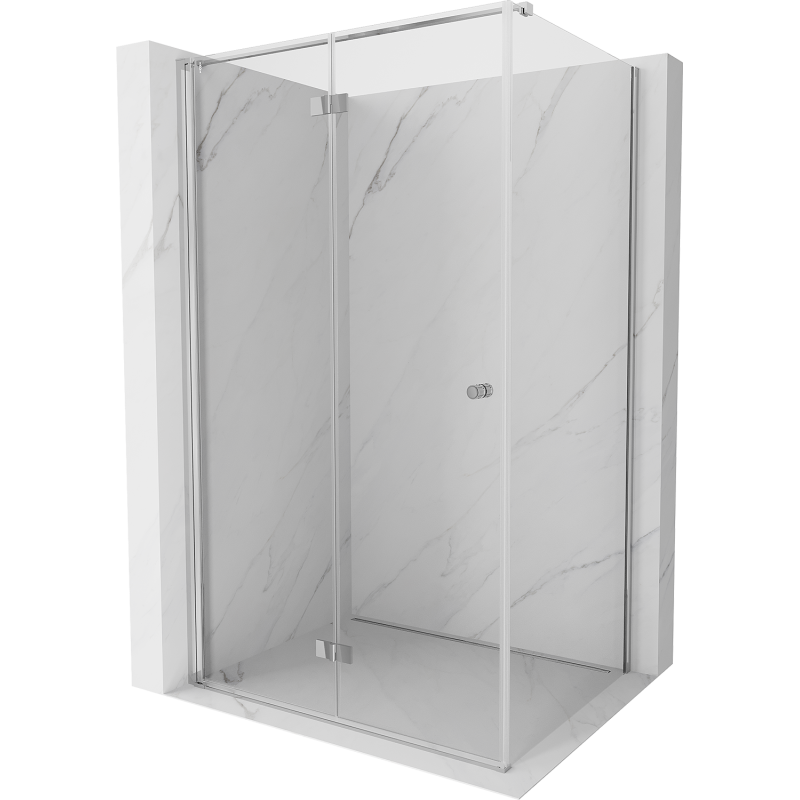 Mexen Mist-F T Duschkabine, faltbar, links 105 x 95 cm, transparent, Chrom - 8A6T-105-095-01-00-L