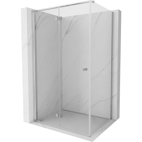 Mexen Mist-F T Duschkabine, faltbar, links 105 x 95 cm, transparent, Chrom - 8A6T-105-095-01-00-L