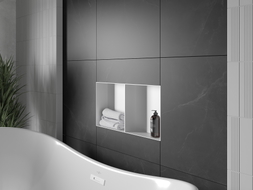 Mexen X-Wall-NR estante empotrado sin reborde con balda de 60 x 30 cm, blanco - 1921603010S