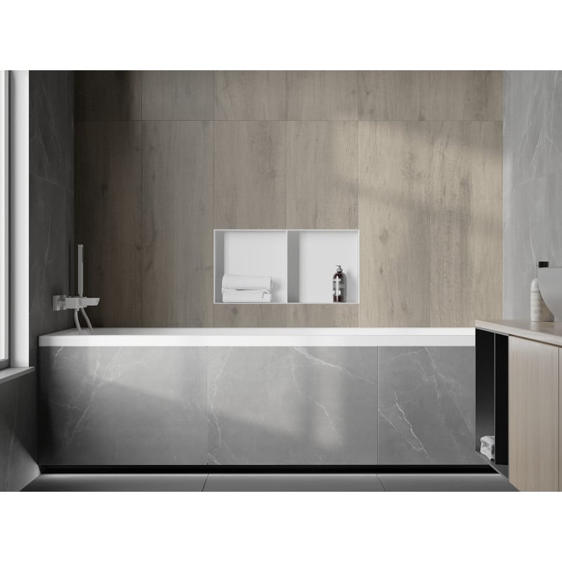 Mexen X-Wall-NR półka wnękowa bez kołnierza z półką 60 x 30 cm, biały - 1921603010S