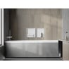Mexen X-Wall-NR étagère encastrée sans rebord avec étagère 60 x 30 cm, blanc - 1921603010S