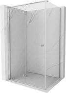 Mexen Mist-F inklapbare douchecabine links 90 x 110 cm, transparant, chroom - 8A6T-090-110-01-00-L