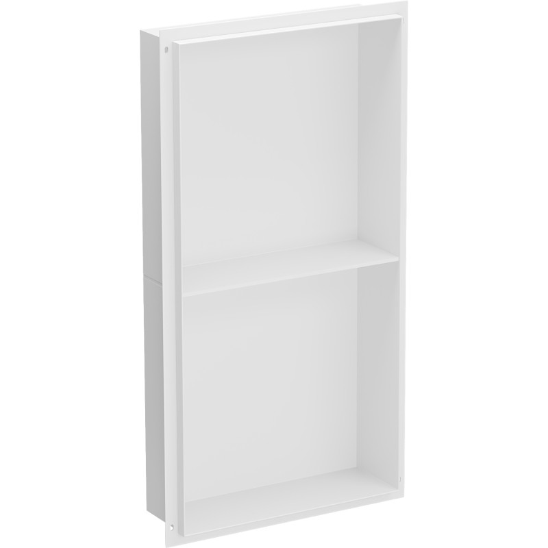 Mexen X-Wall-NR nis planks zonder flens met plank 60 x 30 cm, wit - 1921603010S