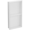 Mexen X-Wall-NR estante empotrado sin reborde con balda de 60 x 30 cm, blanco - 1921603010S