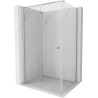 Mexen Mist-F opklapbare douchecabine links 95 x 120 cm, transparant, chroom - 8A6T-095-120-01-00-L