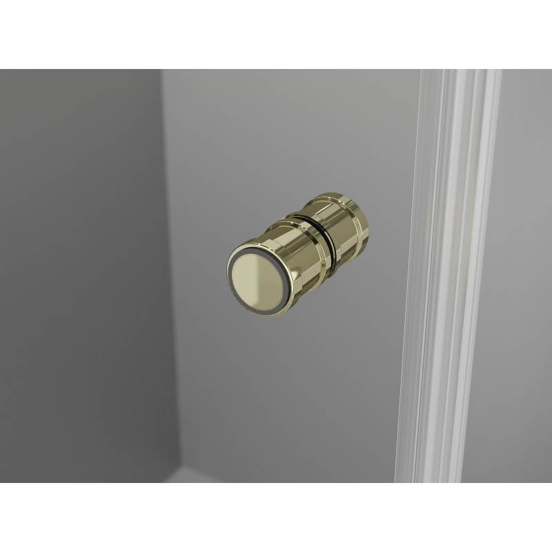 Mexen Mist-F puerta de ducha plegable derecha 60 cm, transparente, dorada - 8A6-060-000-50-00-P