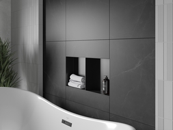 Mexen X-Wall-NR Nischenregal ohne Flansch mit Regalbrett 60 x 30 cm, schwarz - 1971603010S