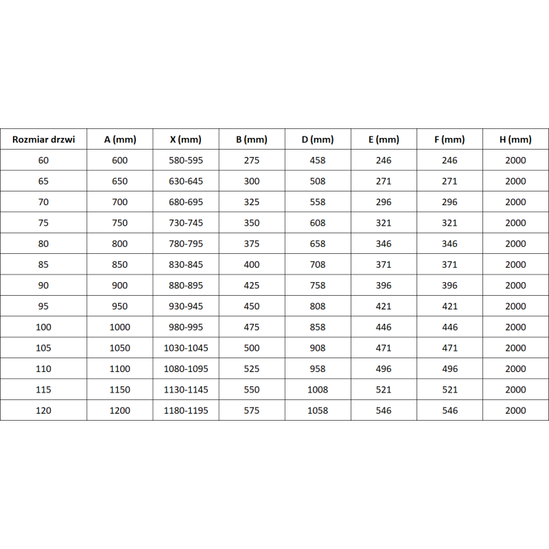 Mexen Mist-F portas de chuveiro dobráveis direitas 85 cm, transparentes, dourado escovado - 8A6-085-000-55-00-P