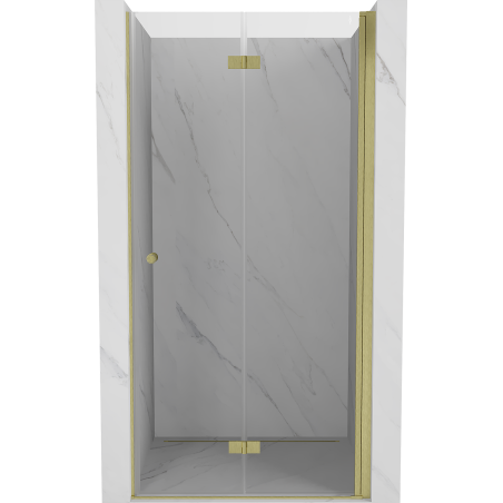 Mexen Mist-F porte de douche pliante droite 90 cm, transparent, or brossé - 8A6-090-000-55-00-P