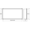 Mexen X-Wall-NR niširiiul ilma ääriseta 75 x 30 cm, inox - 1911753010