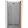Mexen Mist-F folding shower door right 80 cm, transparent, brushed copper - 8A6-080-000-65-00-P