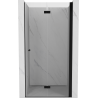 Mexen Mist-F right folding shower door 70 cm, transparent, black - 8A6-070-000-70-00-P