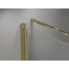 Mexen Mist-F Duschkabine klappbar links 120 x 100 cm, transparent, gold - 8A6T-120-100-50-00-L