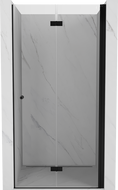 Mexen Mist-F vouwwbare douchedeur rechts 90 cm, transparant, zwart - 8A6-090-000-70-00-P