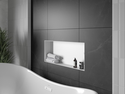Étagère encastrée Mexen X-Wall-NR sans rebord 75 x 30 cm, blanche - 1921753010