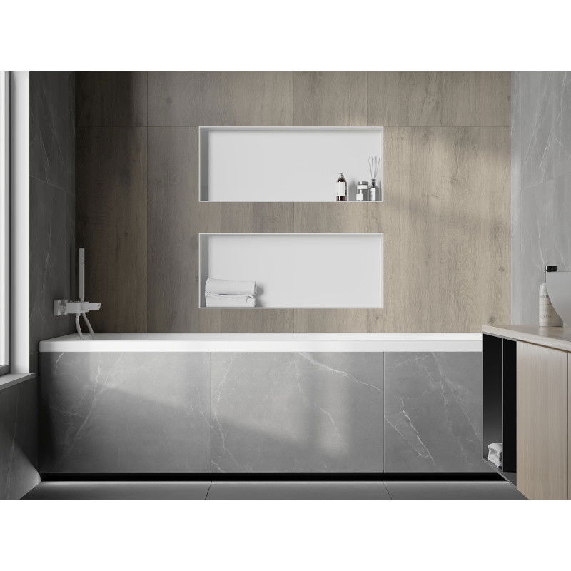 Mexen X-Wall-NR estante empotrable sin reborde 75 x 30 cm, blanco - 1921753010