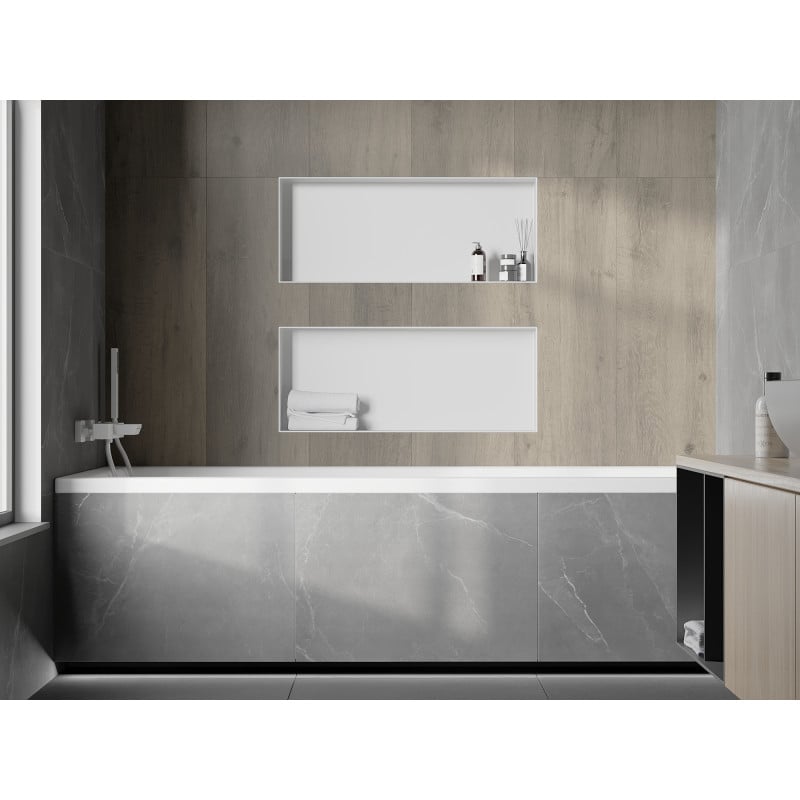 Mexen X-Wall-NR półka wnękowa bez kołnierza 75 x 30 cm, biała - 1921753010