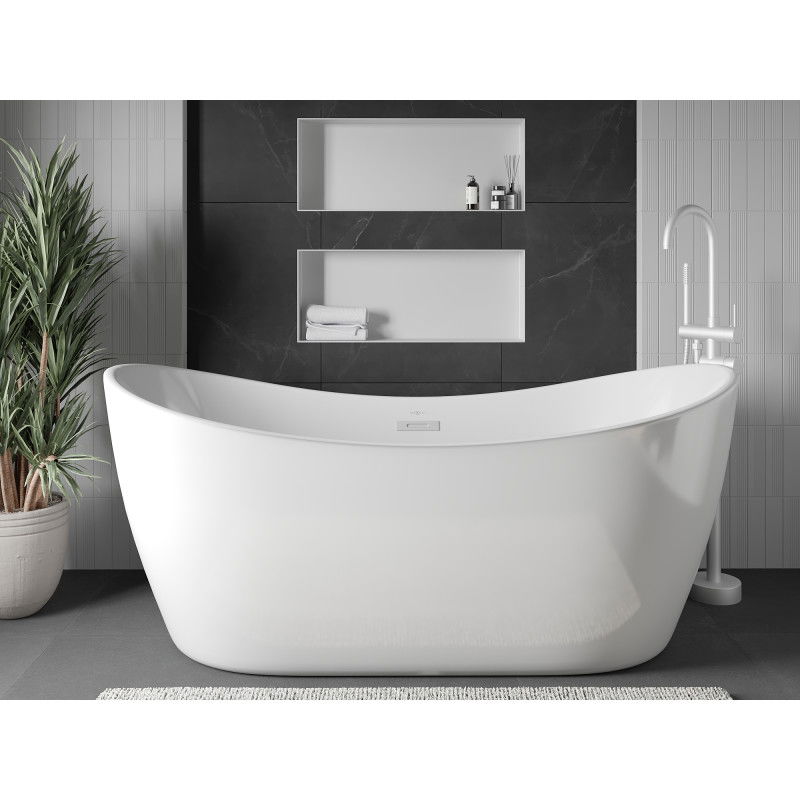 Mexen X-Wall-NR prateleira embutida sem flange 75 x 30 cm, branca - 1921753010