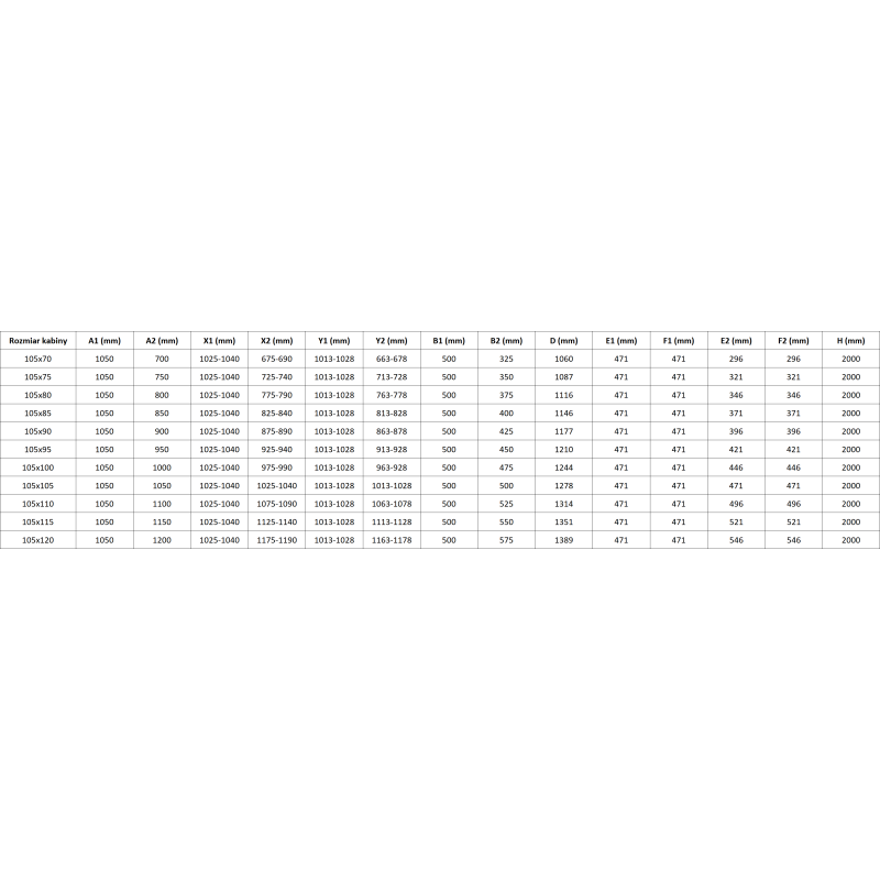 Mexen Mist-F Duo folding shower cabin left 105 x 80 cm, transparent, chrome - 8A6-105L-080P-01-00