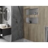 Mexen X-Wall-NR Nischenregal ohne Verkleidung 75 x 30 cm, Inox - 1911753010