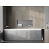 Mexen X-Wall-NR niširiiul ilma ääriseta 75 x 30 cm, inox - 1911753010
