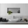 Mexen X-Wall-NR estante empotrado sin reborde 75 x 30 cm, inox - 1911753010