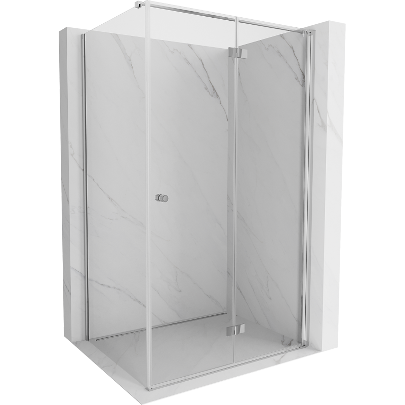 Mexen Mist-F T cabine de douche pliante droite 100 x 70 cm, transparent, chrome - 8A6T-100-070-01-00-P