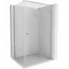 Mexen Mist-F T cabine de douche pliante droite 100 x 70 cm, transparent, chrome - 8A6T-100-070-01-00-P