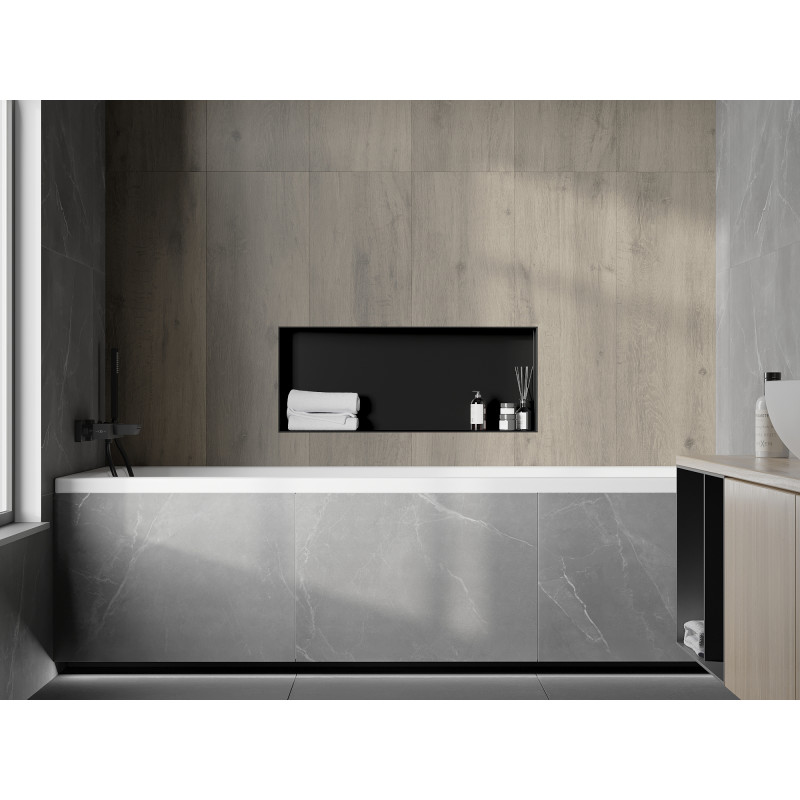 Mexen X-Wall-NR nis nisplank zonder flens 75 x 30 cm, zwart - 1971753010