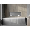 Mexen X-Wall-NR Einbauwandregal ohne Flansch 90 x 30 cm, Inox - 1911903010