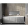 Mexen X-Wall-NR estante empotrado sin reborde 90 x 30 cm, inox - 1911903010