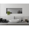 Mexen X-Wall-NR estante de pared sin reborde 90 x 30 cm, inox - 1911903010