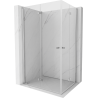 Mexen Mist-F Duo vouwdeur douchecabine links 110 x 105 cm, transparant, chroom - 8A6-110L-105P-01-00
