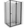 Mexen Mist-F folding shower cabin right 110 x 75 cm, black frame, black - 8A6T-110-075-70-70-P