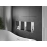 Mexen X-Wall-NR sisseehitatud riiul ilma ääreta, riiuliga 90 x 30 cm, inox - 1911903010S