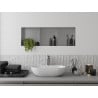 Mexen X-Wall-NR nisplank zonder flens met plank 90 x 30 cm, inox - 1911903010S