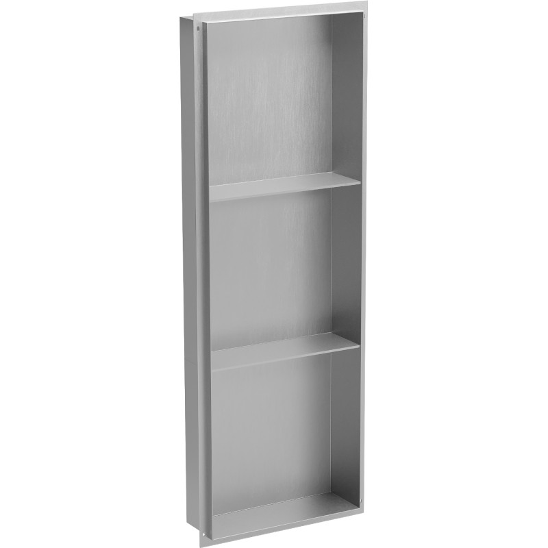 Mexen X-Wall-NR étagère encastrée sans collerette avec tablette 90 x 30 cm, inox - 1911903010S