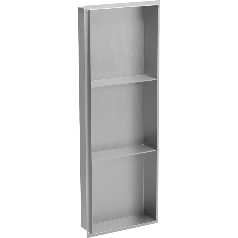 Mexen X-Wall-NR Nischenablage ohne Flansch mit Ablage 90 x 30 cm, Edelstahl - 1911903010S