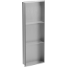 Mexen X-Wall-NR inbouwnis plank zonder flens met plank 90 x 30 cm, inox - 1911903010S