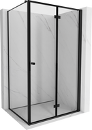 Mexen Mist-F T right-hand folding shower cabin 120 x 80 cm, black frame, black - 8A6T-120-080-70-70-P