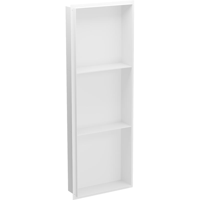 Mexen X-Wall-NR inbouwplank zonder flens met plank 90 x 30 cm, wit - 1921903010S