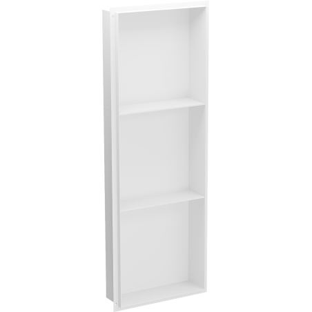 Mexen X-Wall-NR inbouwplank zonder flens met plank 90 x 30 cm, wit - 1921903010S
