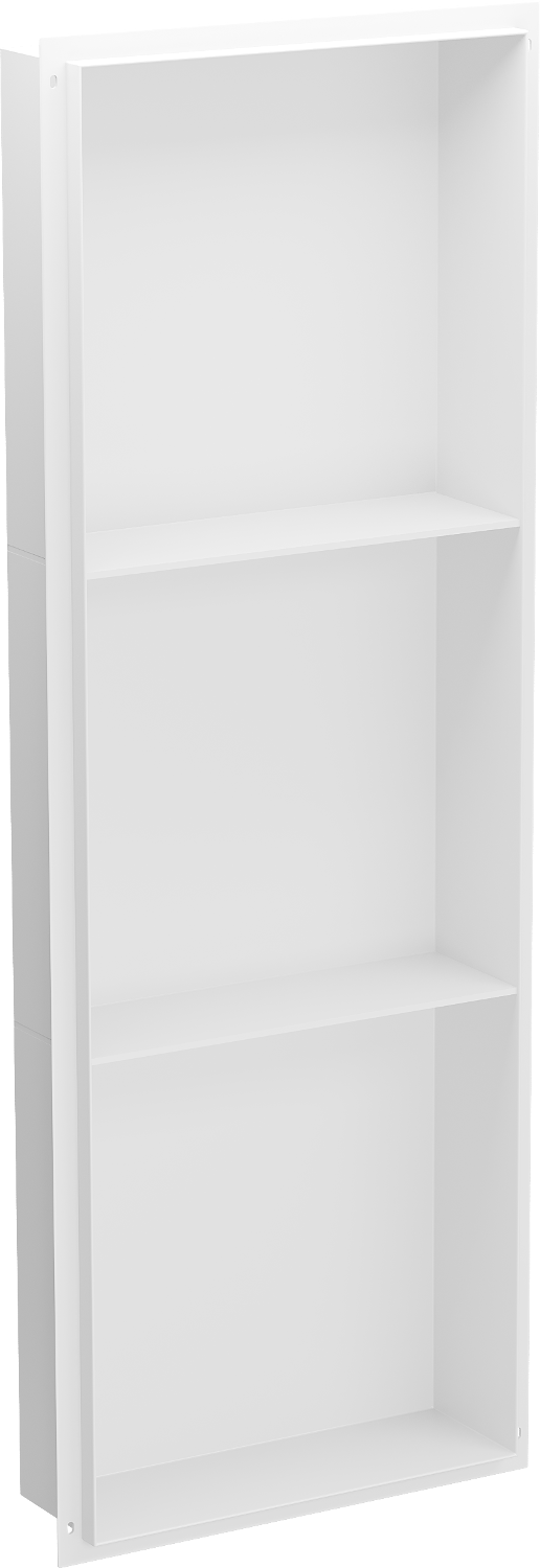 Mexen X-Wall-NR półka wnękowa bez kołnierza z półką 90 x 30 cm, biała - 1921903010S